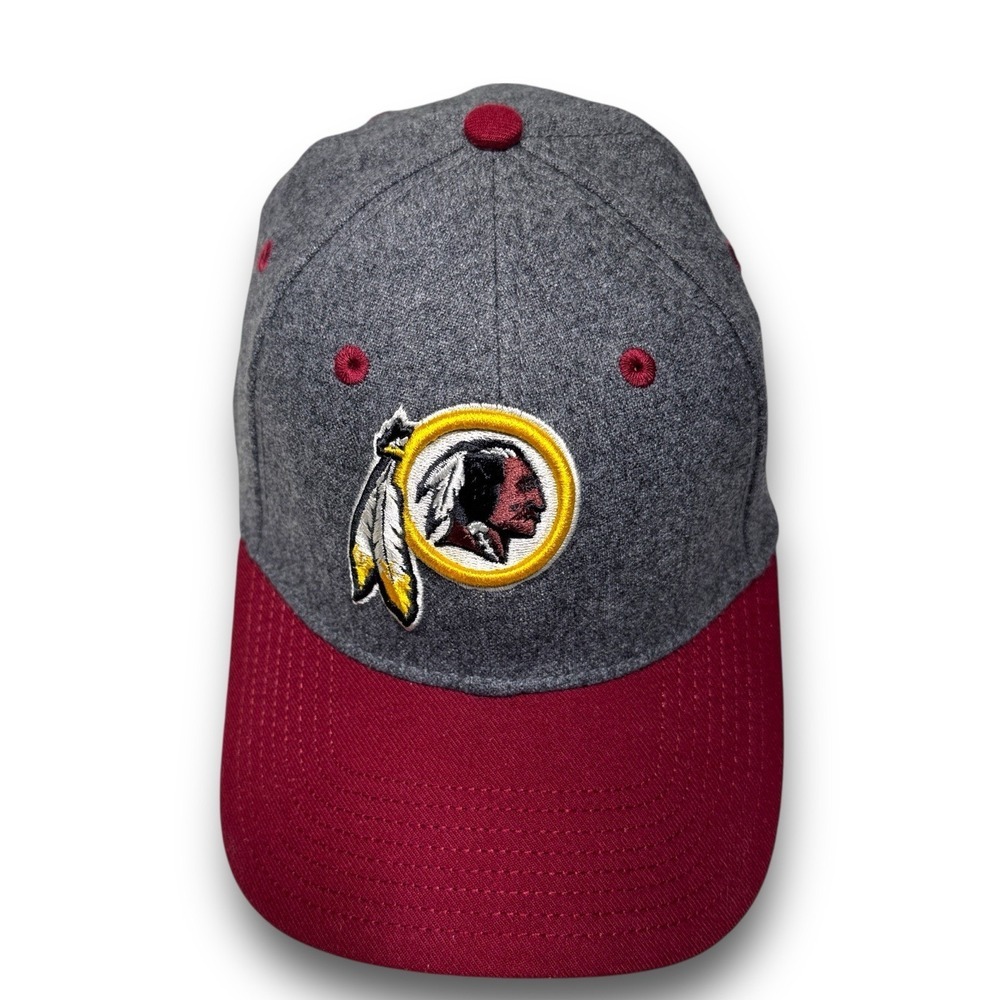 New Era 39Thirty Washington Redskins Hat Flex Fit S/M Wool Gray Blockhead NWOT - Picture 3 of 7